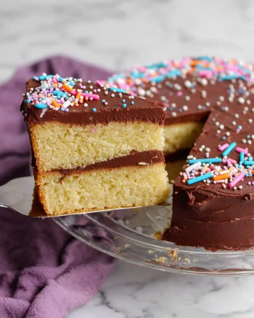French Butter Cake with Old Fashioned Fudge Frosting Recipe