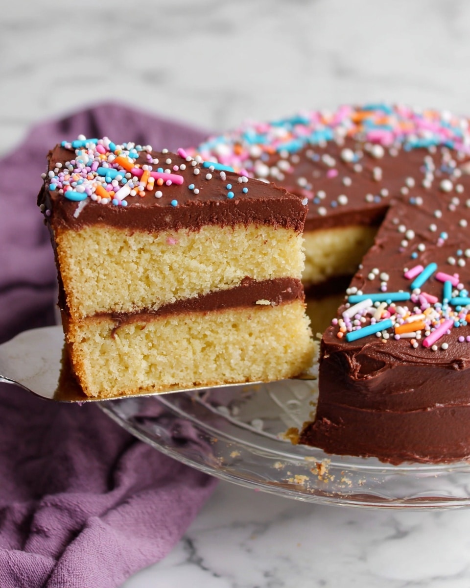French Butter Cake with Old Fashioned Fudge Frosting Recipe
