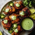 Peruvian Chicken with Creamy Green Sauce Recipe