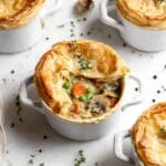 Hearty Vegan Pot Pies with Tender Veggies and Flaky Topping Recipe