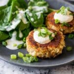 Crispy Pan-Fried Crab Cakes with Lemon-Dijon Dipping Sauce Recipe