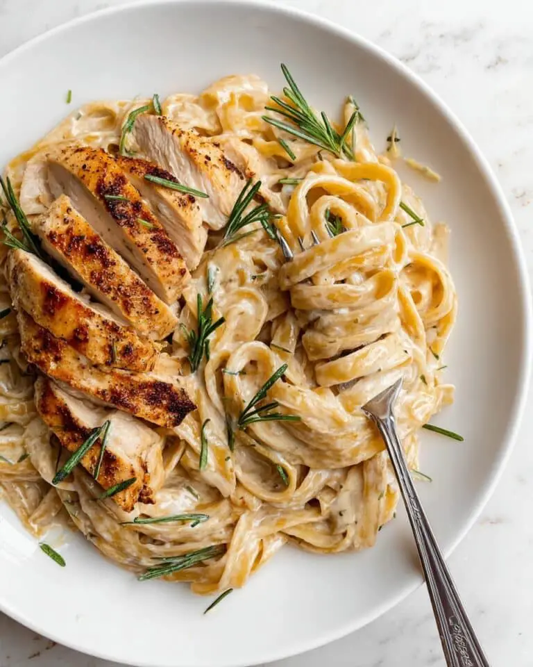 Creamy Garlic Parmesan Chicken Pasta with Lemon Recipe