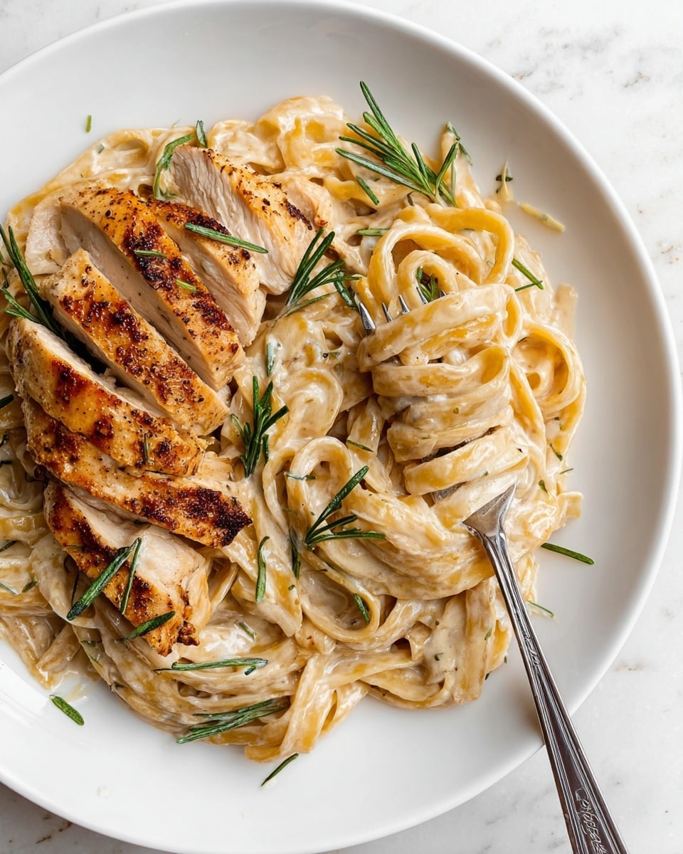 Creamy Garlic Parmesan Chicken Pasta with Lemon Recipe