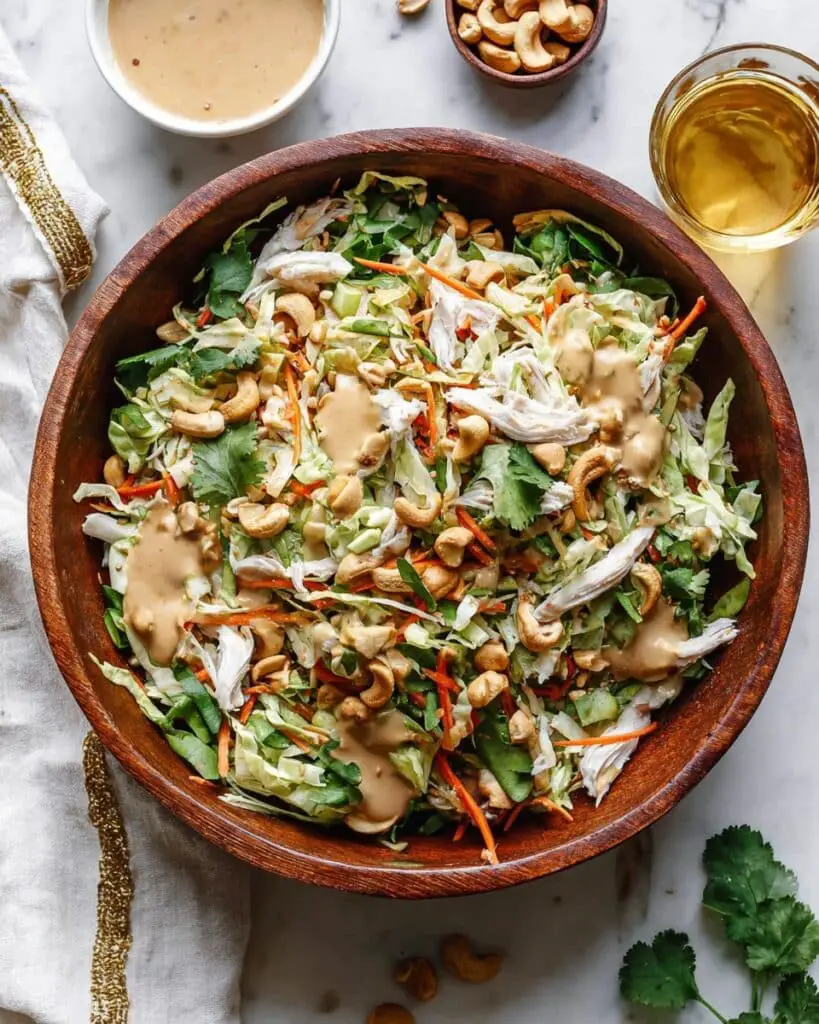 Chicken Cashew Crunch Salad with Sesame-Teriyaki Dressing Recipe
