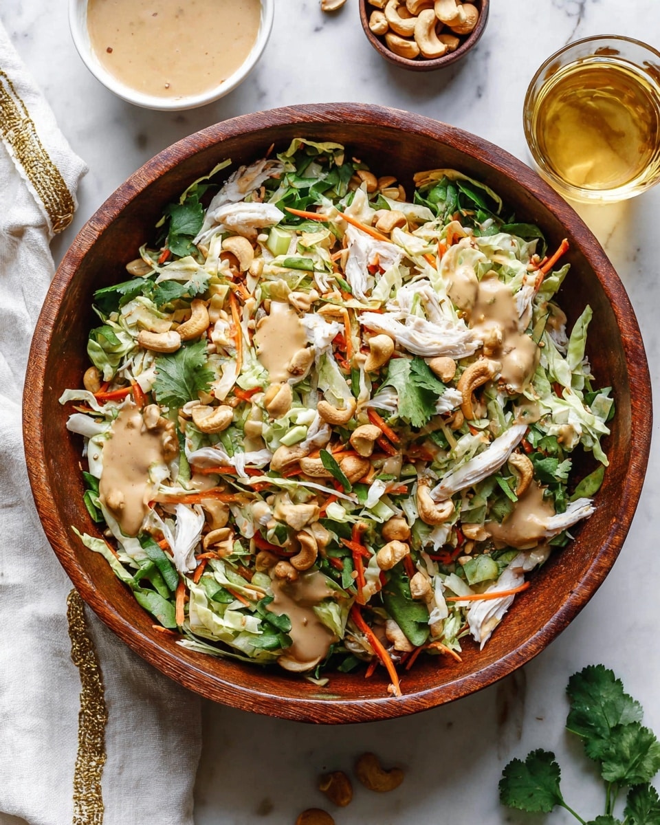 Chicken Cashew Crunch Salad with Sesame-Teriyaki Dressing Recipe