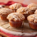 Vanilla Chai Muffins with Crunchy Topping and Sweet Glaze Recipe