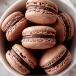 Chocolate Macaron Filled with Chocolate Ganache Recipe