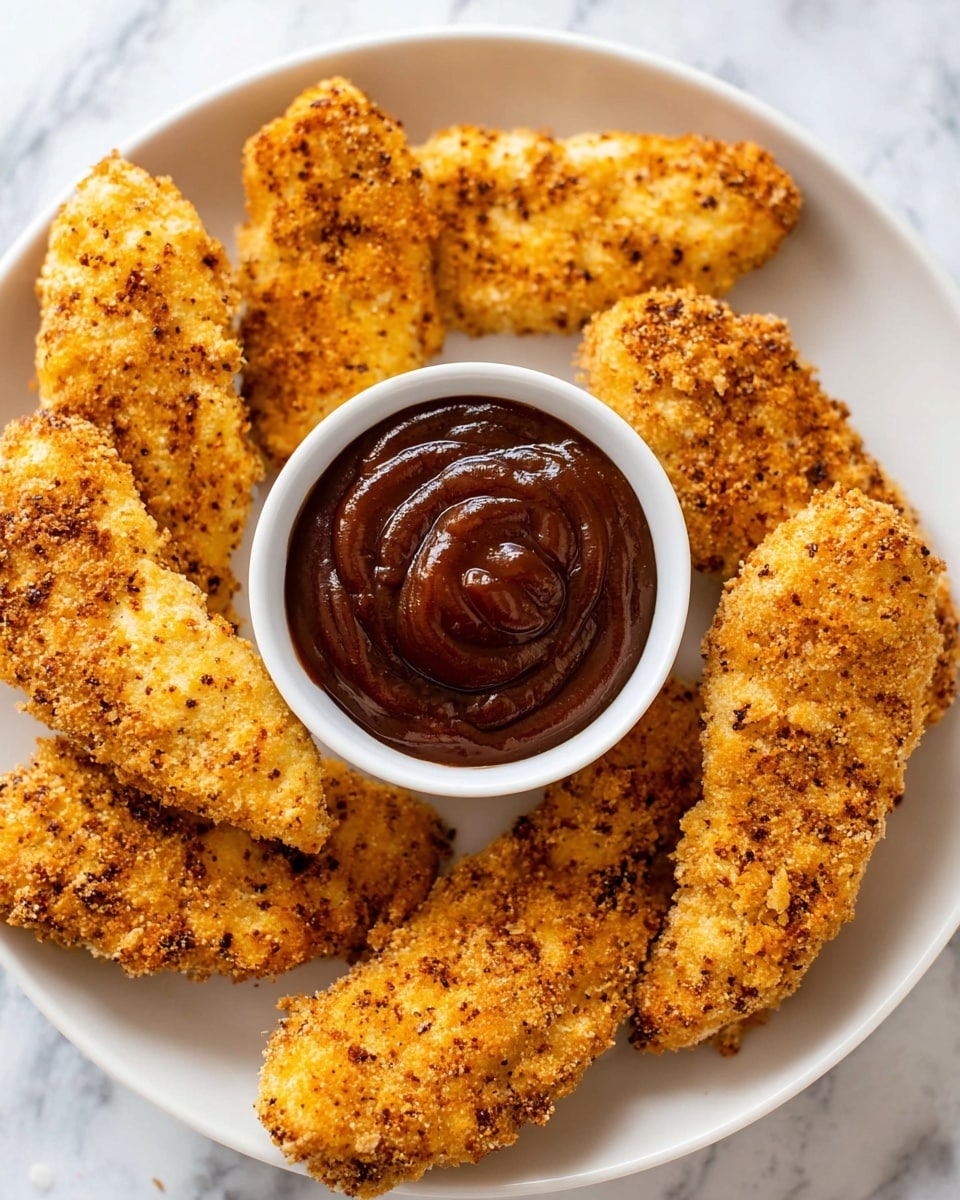 Air Fryer Chicken Tenders with Crispy Two-Breadcrumb Coating Recipe
