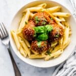 Vegan Mushroom Meatballs with Red Pepper Sauce Recipe
