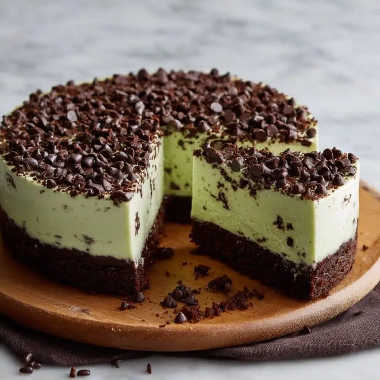No Bake Mint Chocolate Chip Pie Recipe