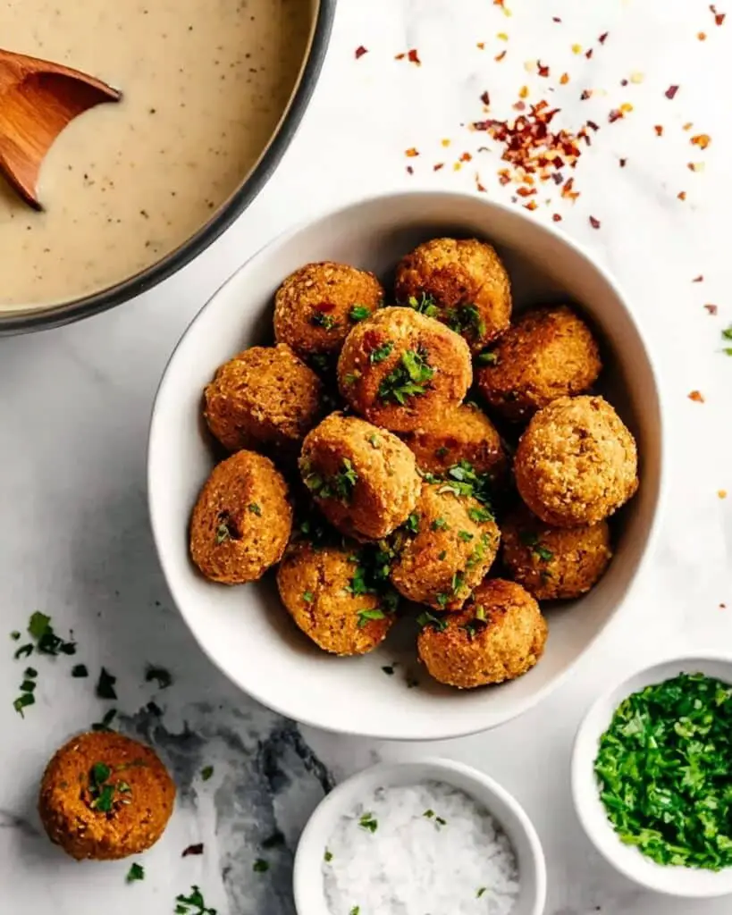 Vegan Swedish Meatballs with Coconut Milk Sauce Recipe