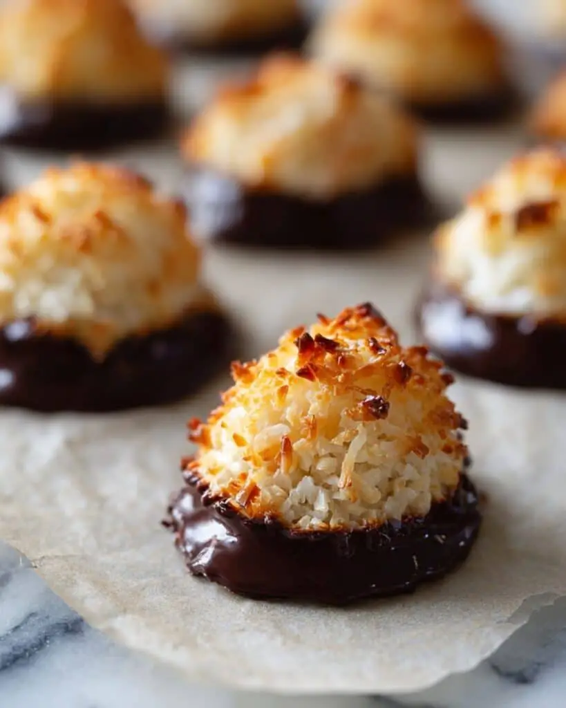 Coconut Macaroons with Chocolate Recipe