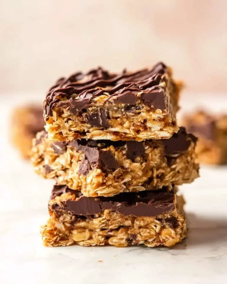 No Bake Chocolate Oatmeal Bars Recipe