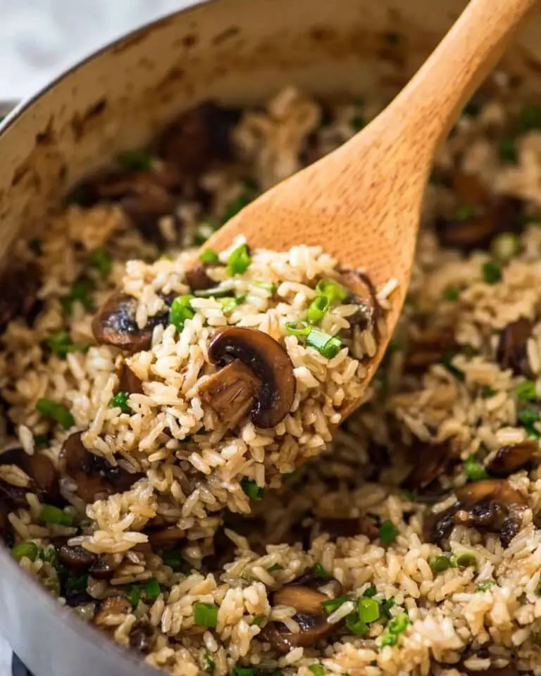 Creamy Mushroom Rice Recipe