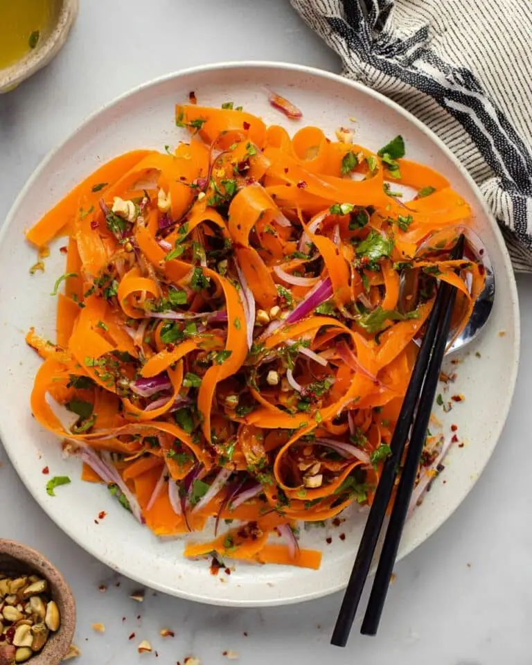 Raw Carrot Salad with Pistachios, Cilantro, and Chili Flakes Recipe