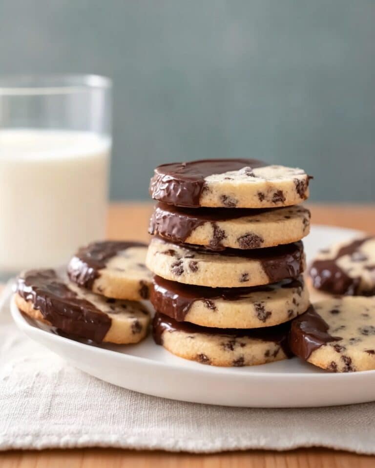 Chocolate Chip and Toffee Shortbread Cookies Recipe