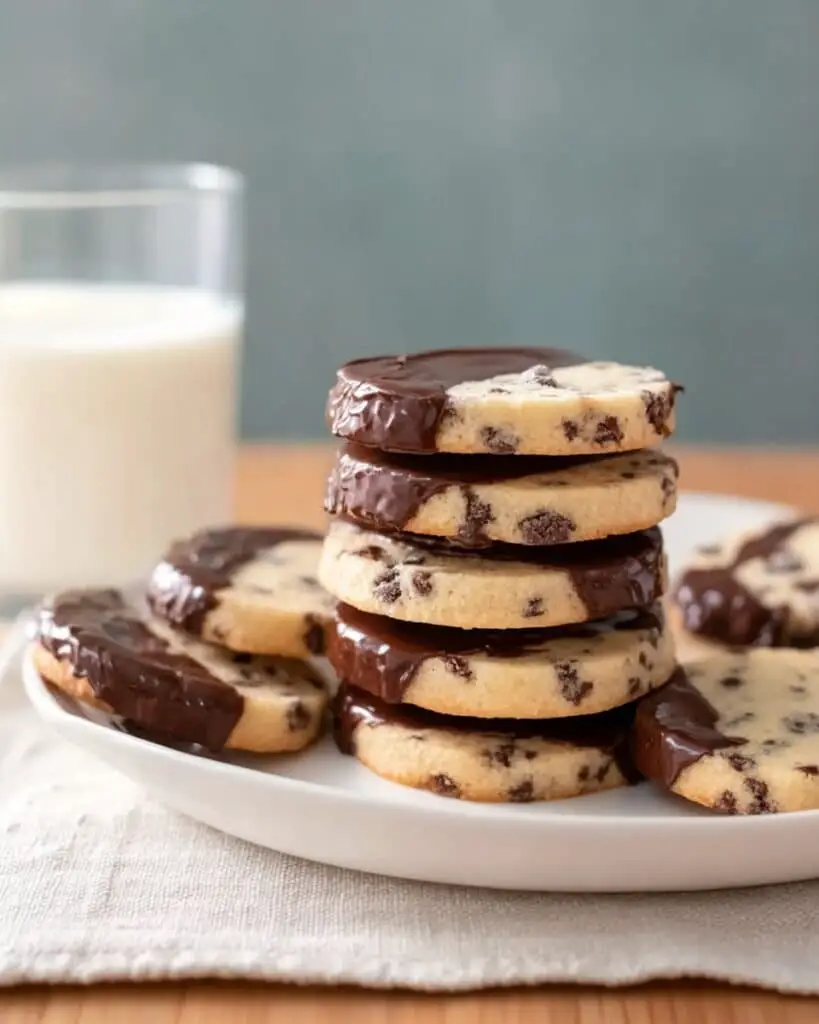 Chocolate Chip and Toffee Shortbread Cookies Recipe