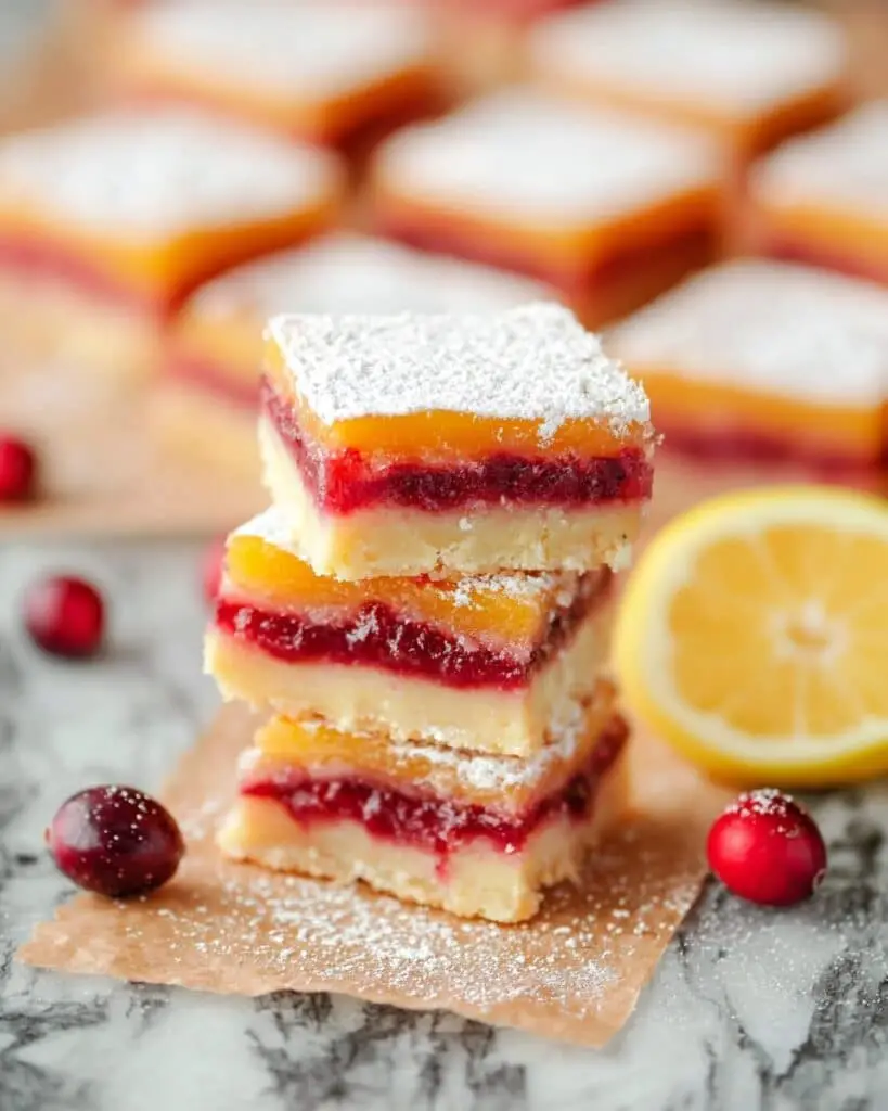Cranberry Lemon Bars Recipe