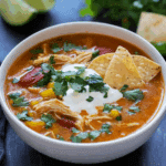 Slow Cooker Chicken Enchilada Soup