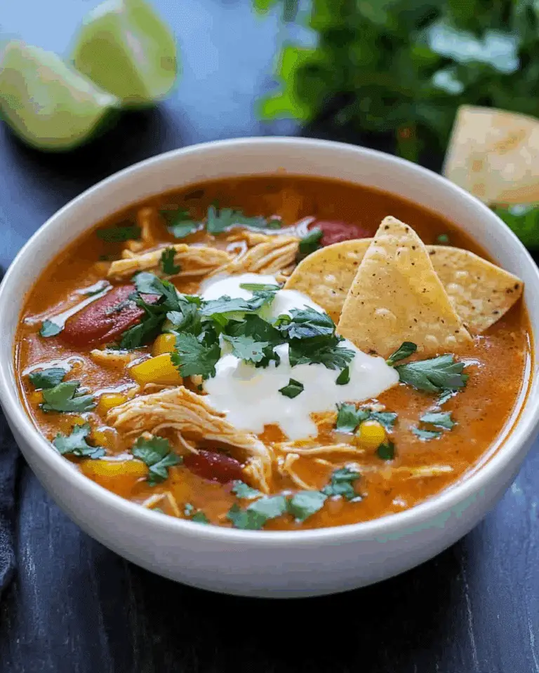 Slow Cooker Chicken Enchilada Soup