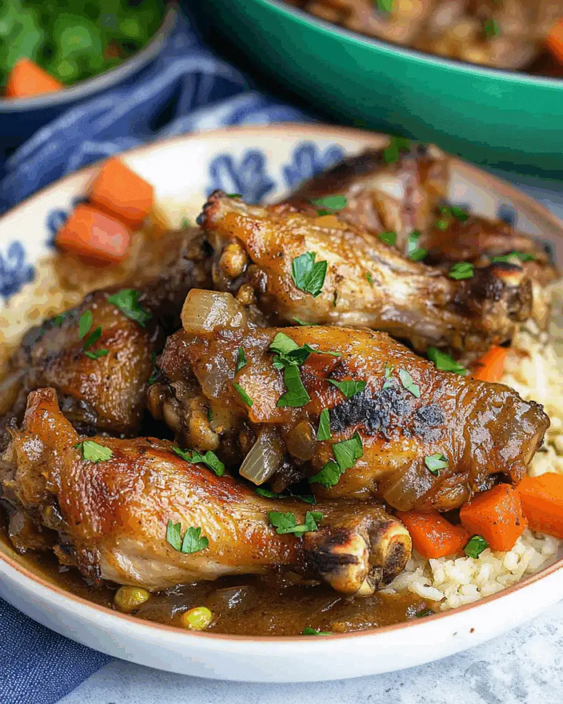 Smothered Turkey Wings