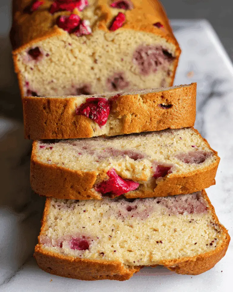 Strawberry Cottage Cheese Banana Bread