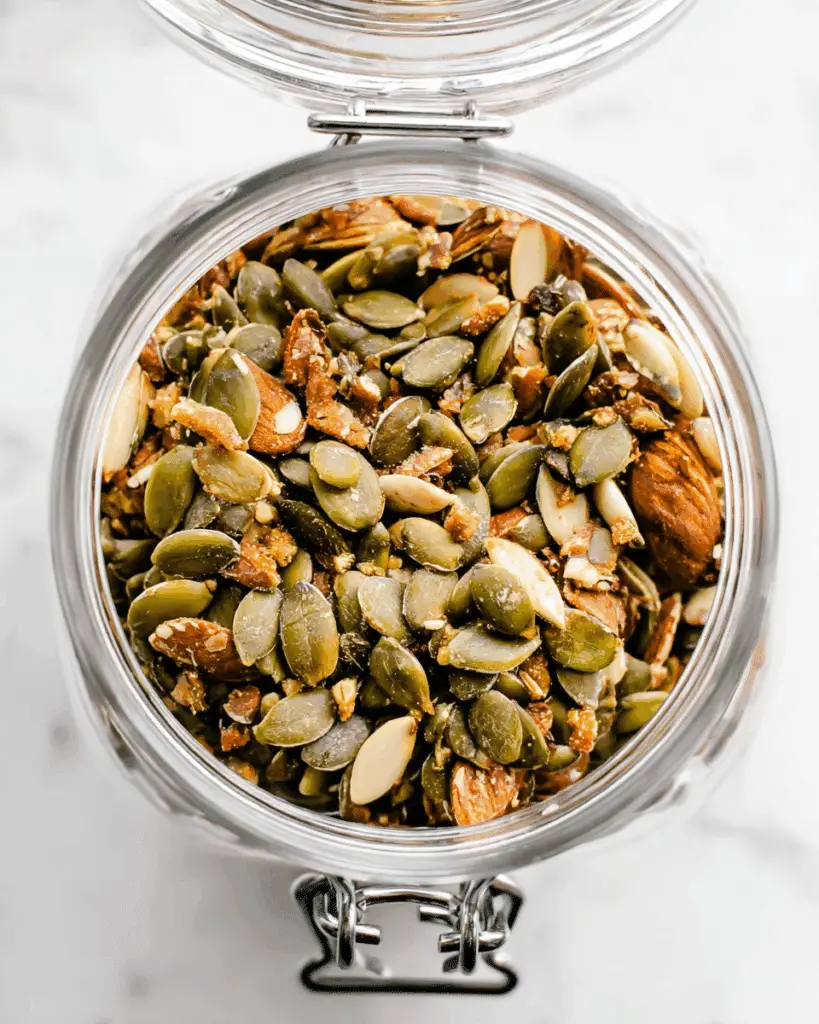 Spiced Pumpkin Seed Granola (Grain Free, Nut Free) Recipe