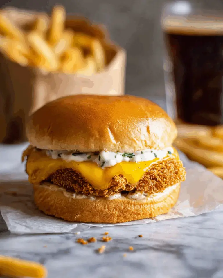 Homemade Baked Filet-O-Fish Burger