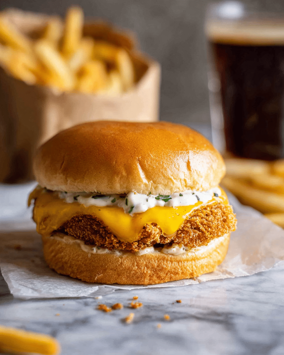Homemade Baked Filet-O-Fish Burger