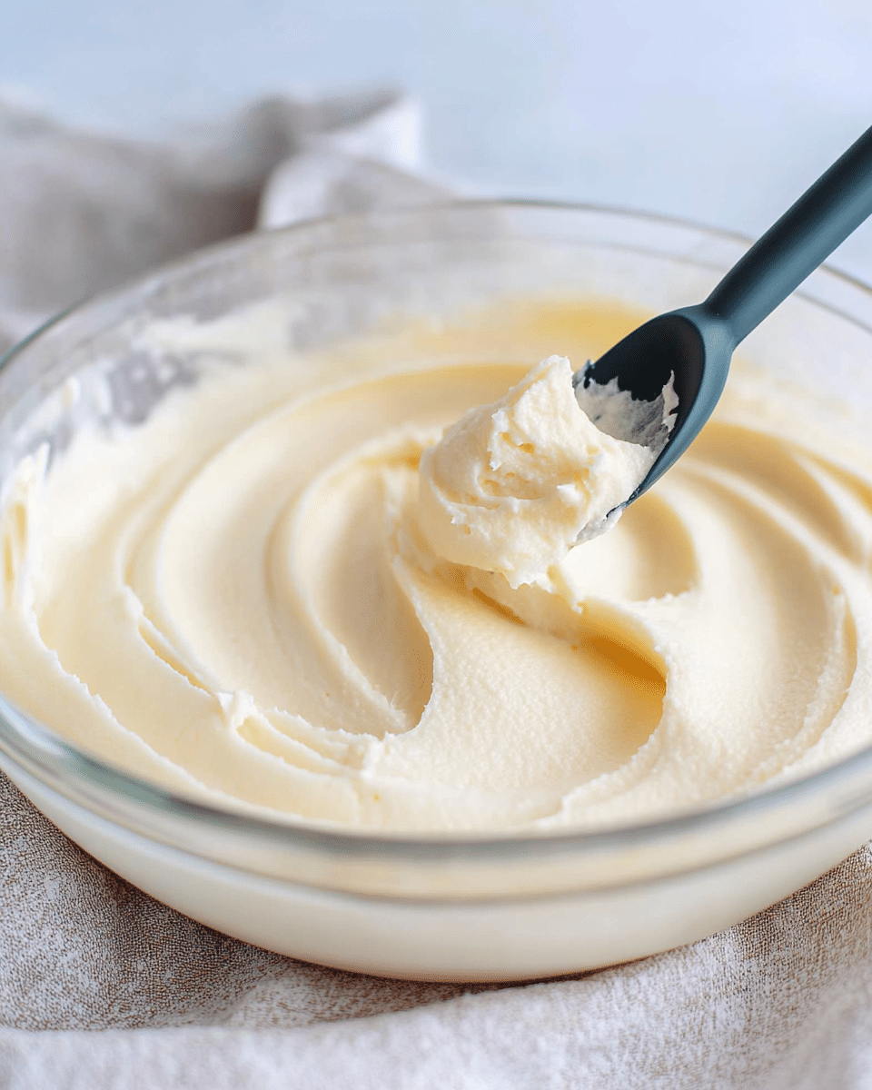 A clear glass bowl filled with a creamy, smooth off-white batter is placed on a white marbled surface. Two metal beaters from a white electric mixer are partially submerged in the batter, showing swirls and soft peaks. To the left, a white-lined pan holds a dark, evenly baked cake layer, with a rich brown color and slightly rough texture. A small white bowl filled with crushed walnuts sits at the top right corner of the image, showing a mix of light and dark brown nut pieces. photo taken with an iphone --ar 4:5 --v 7