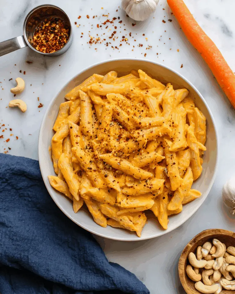 Creamy Vegan Carrot Pasta Sauce Recipe
