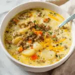 Creamy Turkey Sausage Potato Soup Recipe