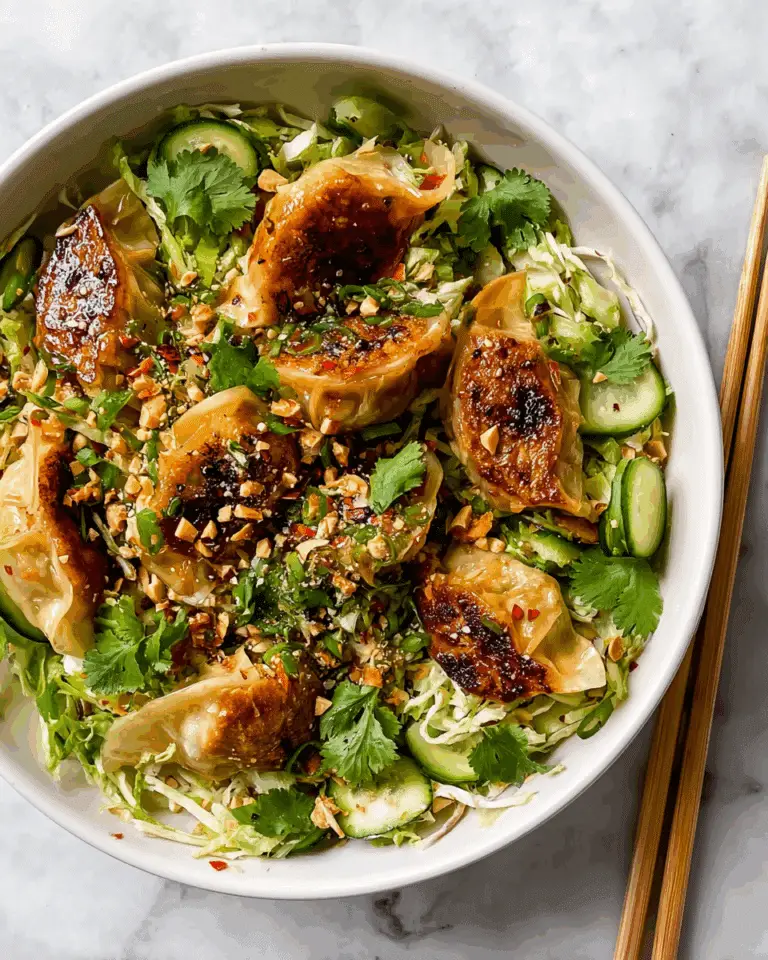 Sesame-Soy Dumpling Salad Recipe
