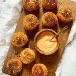 Crispy Fried Mashed Potato Balls with Cheesy Center and Crackers Coating Recipe