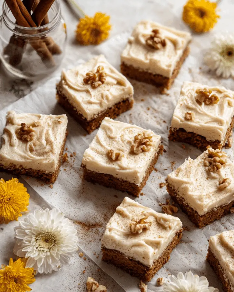 Carrot Cake Bars with Cream Cheese Frosting Recipe