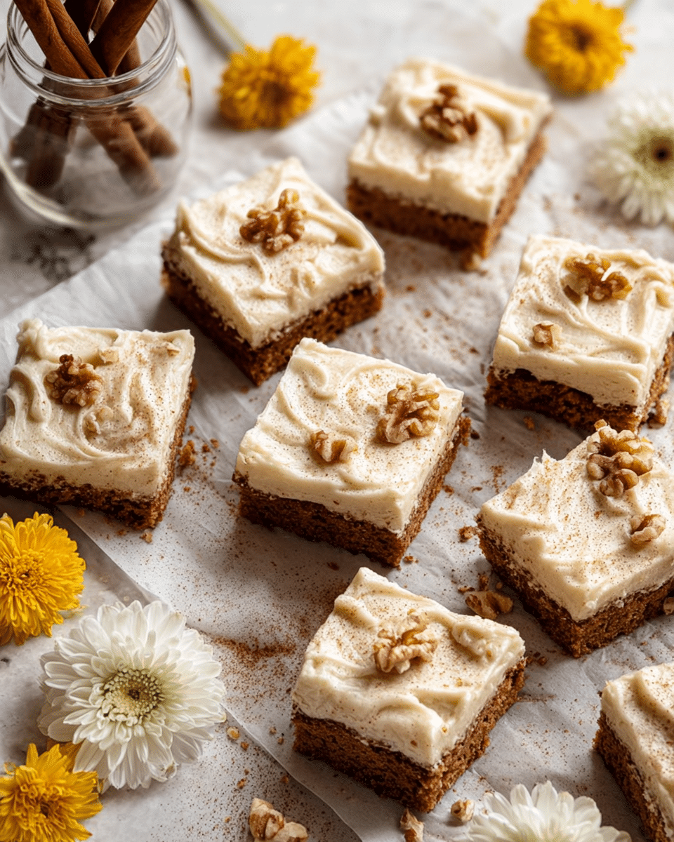 Carrot Cake Bars with Cream Cheese Frosting Recipe