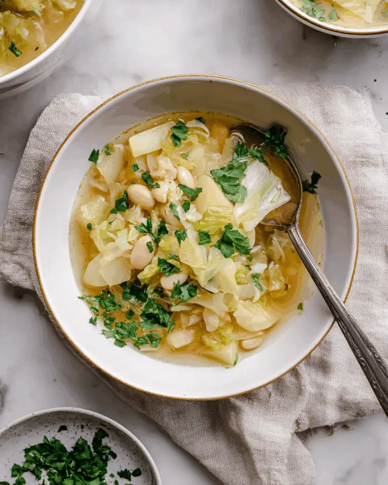 Hearty Cabbage and Cannellini Bean Soup Recipe