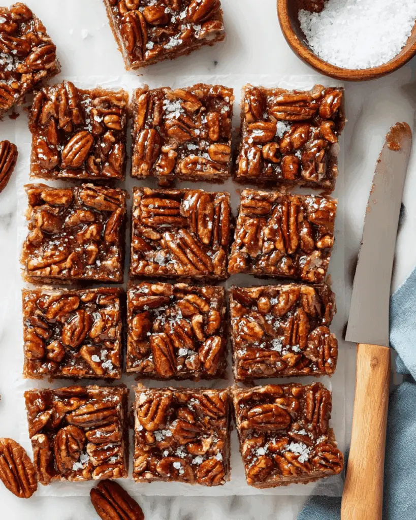 Vegan & Paleo Pecan Pie Bars Recipe