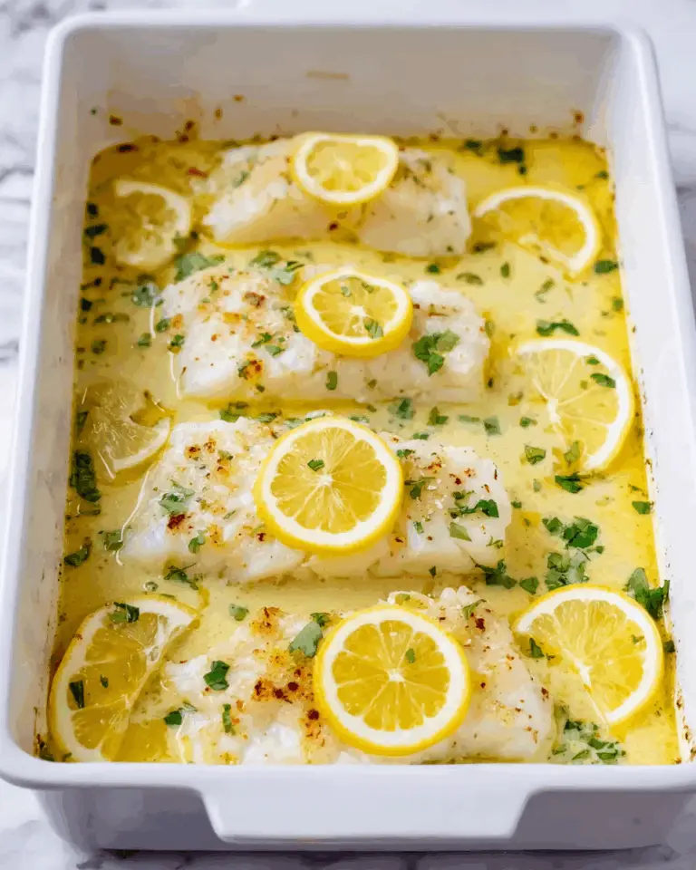Baked Lemon Butter Cod Recipe