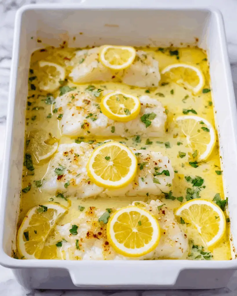 Baked Lemon Butter Cod Recipe