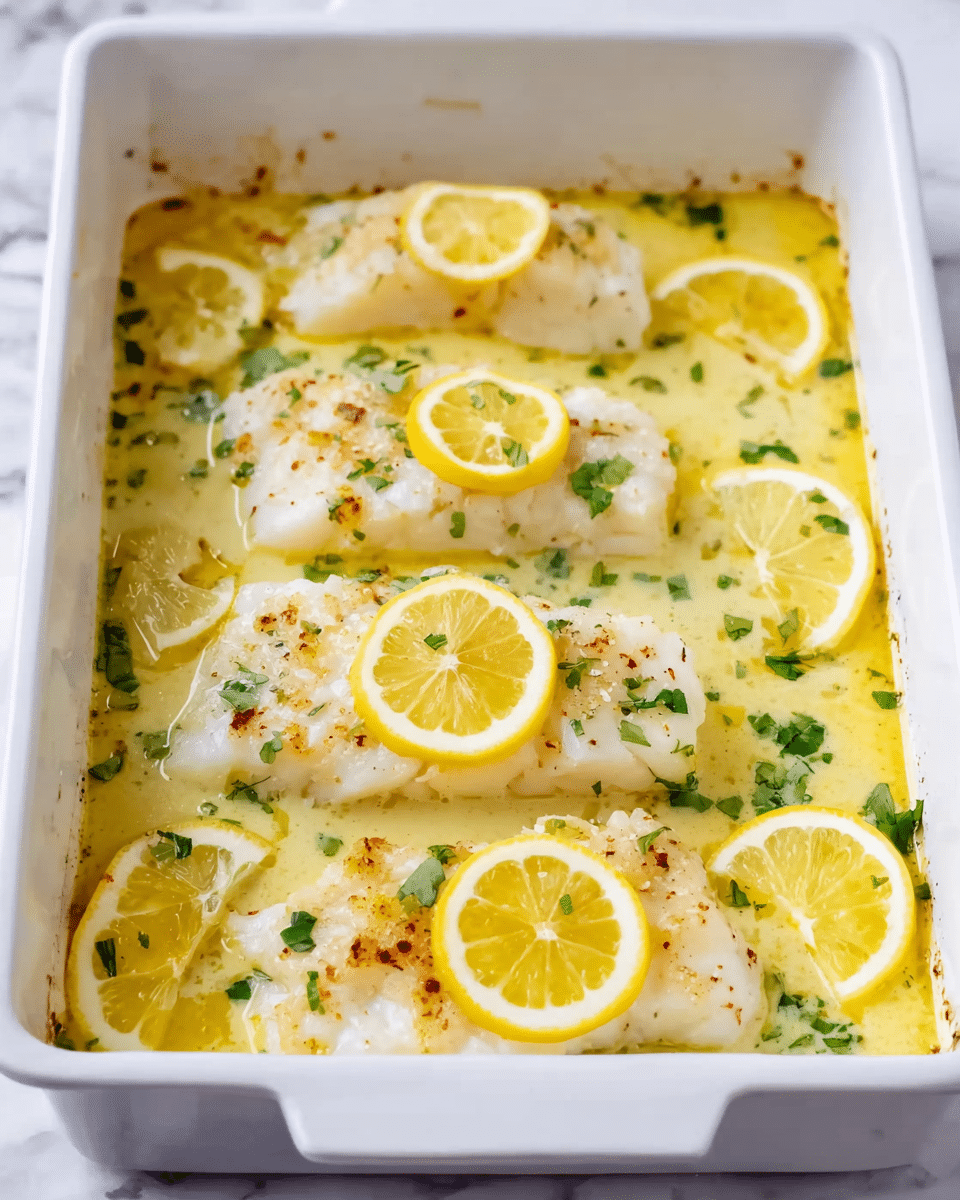 Baked Lemon Butter Cod Recipe