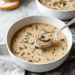 Vegan Mushroom Soup with Wild Rice Recipe