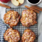 Air Fryer Apple Fritters with Brown Butter Glaze