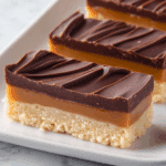 Homemade Millionaire Bars with Shortbread