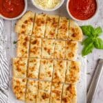 Homemade Cheesy Breadsticks Recipe