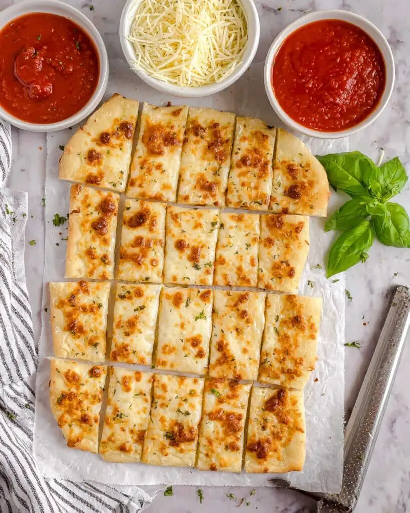 Homemade Cheesy Breadsticks Recipe