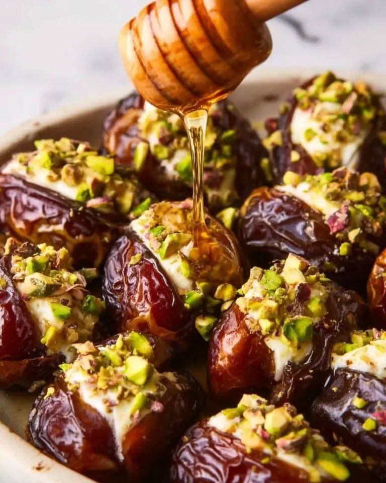 Honey Pistachio Ricotta Stuffed Dates Recipe