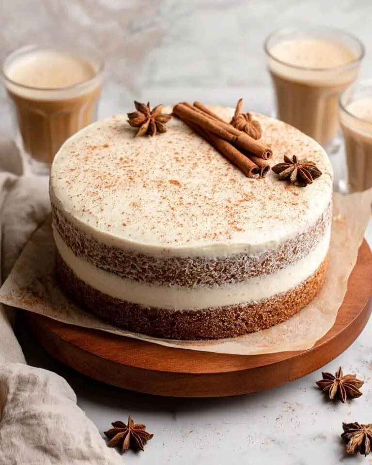 Chai Cake with Brown Sugar Cream Cheese Frosting Recipe