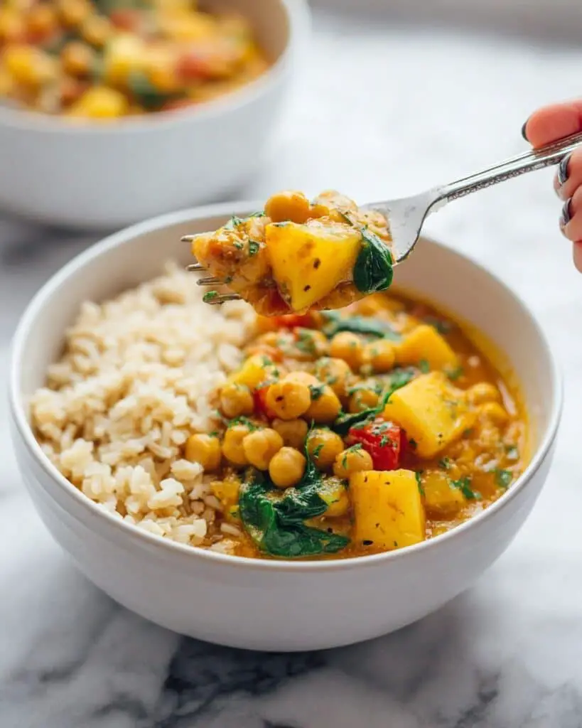 Caribbean Chickpea and Potato Curry Recipe