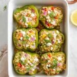 Greek Chicken Stuffed Peppers Recipe